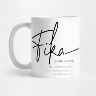 Fika - Swedish Word Definition Mug